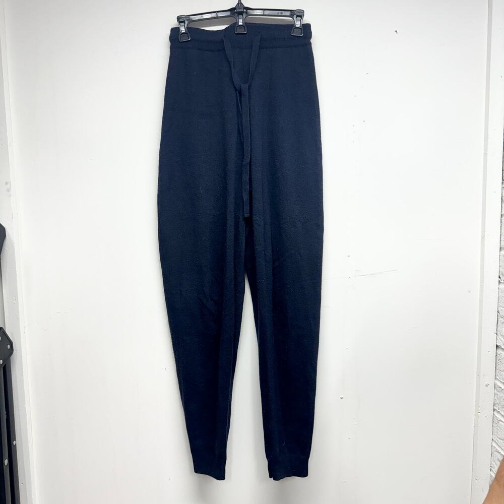 Nanushka Womens Navy Blue Tie Waisted Ylia Knitted Track Pant Size Small - Picture 2 of 4